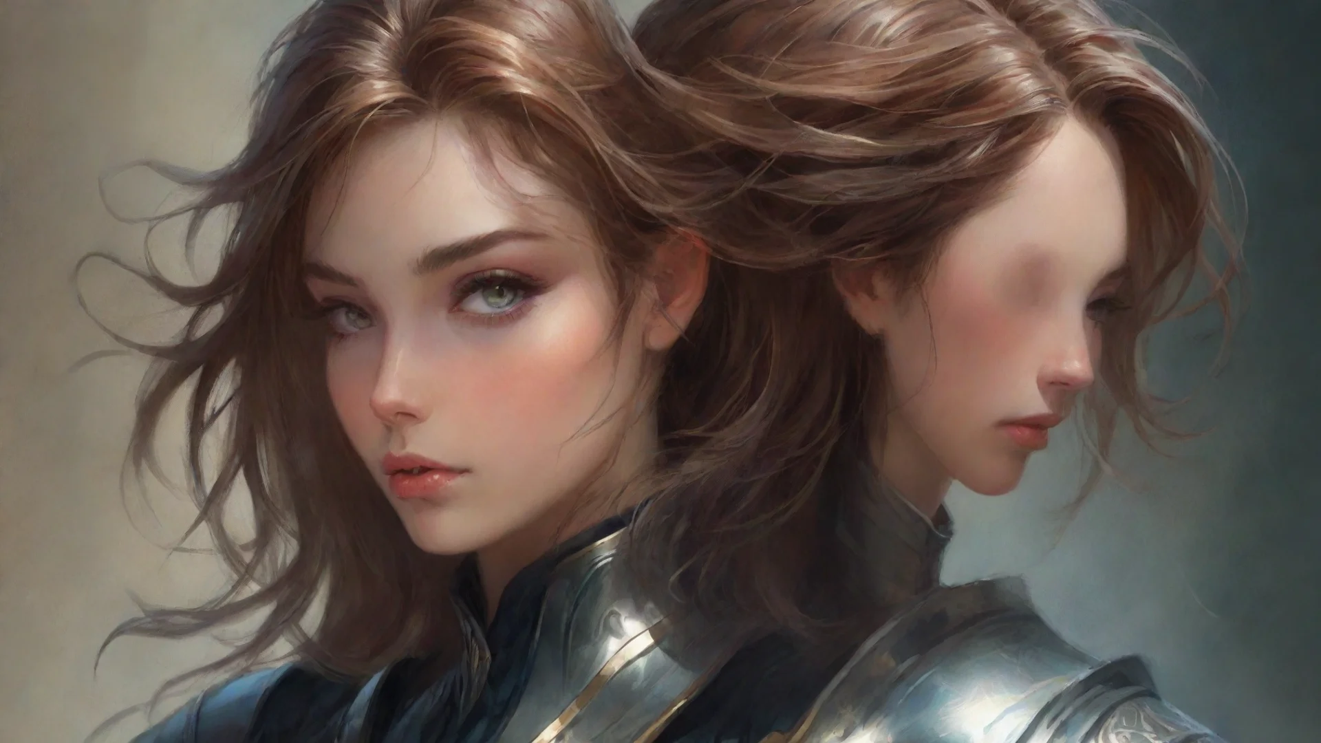 trending stunning portrait illustration beautiful androgynous wizard knight by ross tran by charlie bowater illustration highly d good looking fantastic 1 wide