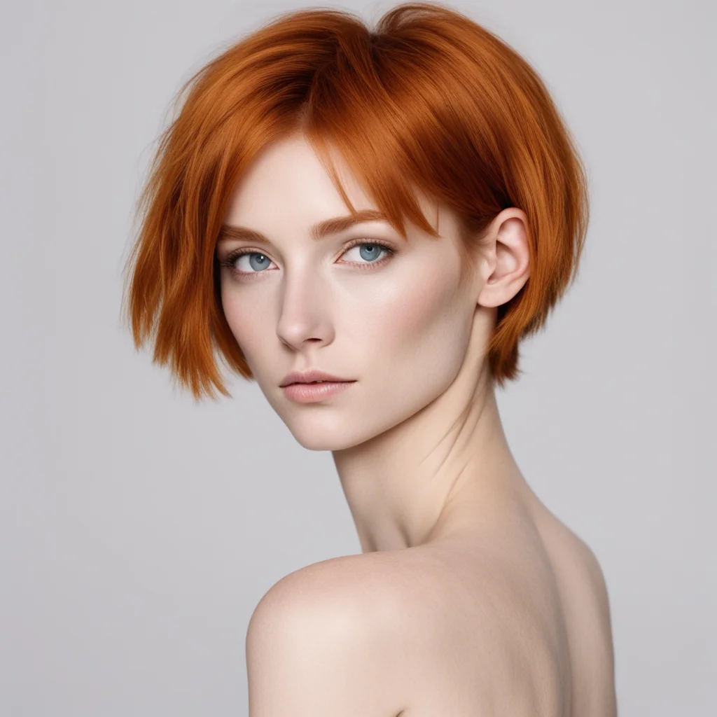 aitrending tall attractive skinny redhead brushed back short hairstyle good looking fantastic 1