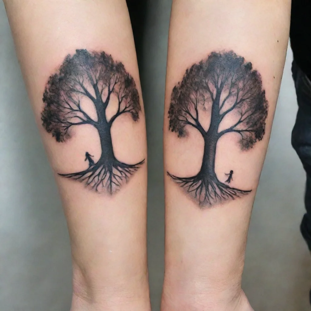 aitrending tattoo for couple with trees chilren good looking fantastic 1