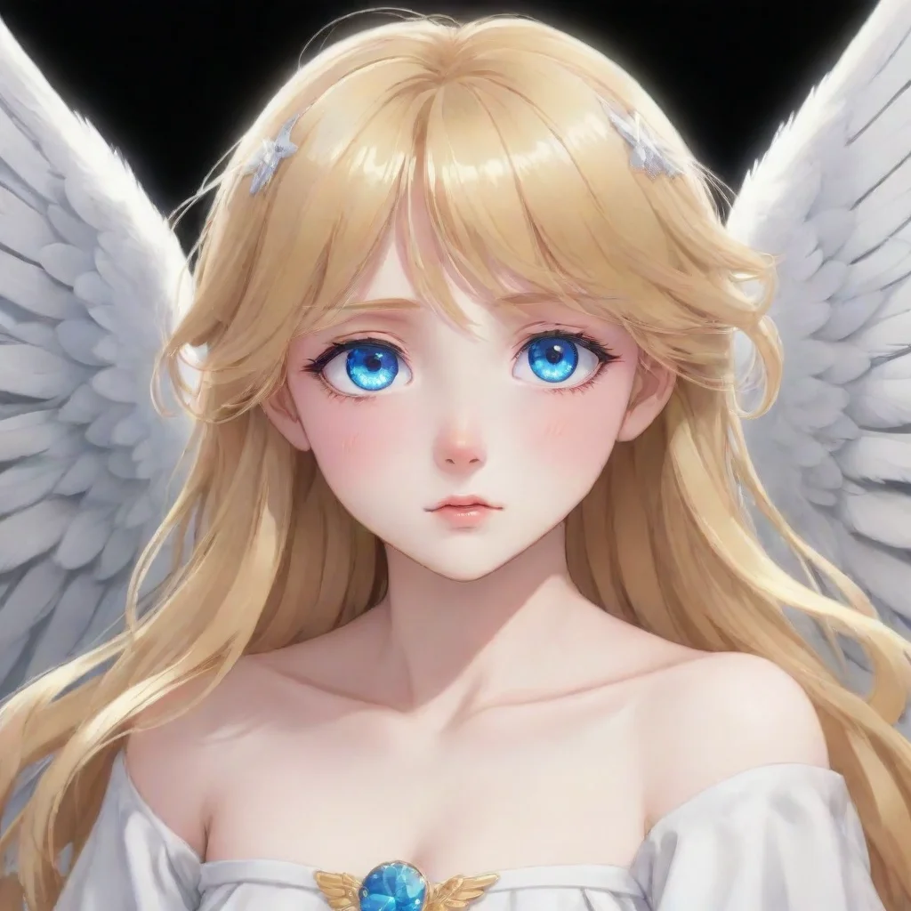 aitrending teary eyed anime angel with blonde hair and blue eyes good looking fantastic 1