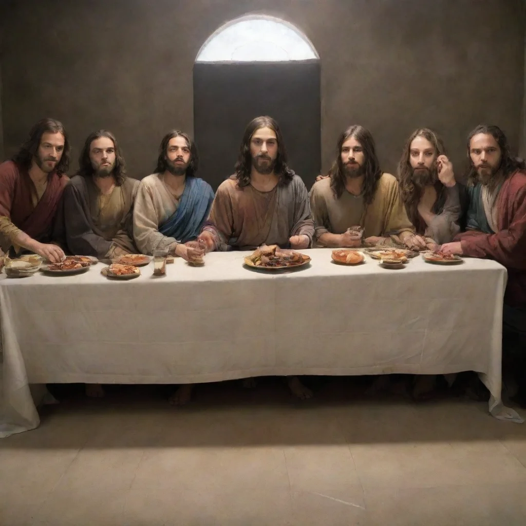 aitrending the picture of the last supper where jesus is sasha grey good looking fantastic 1