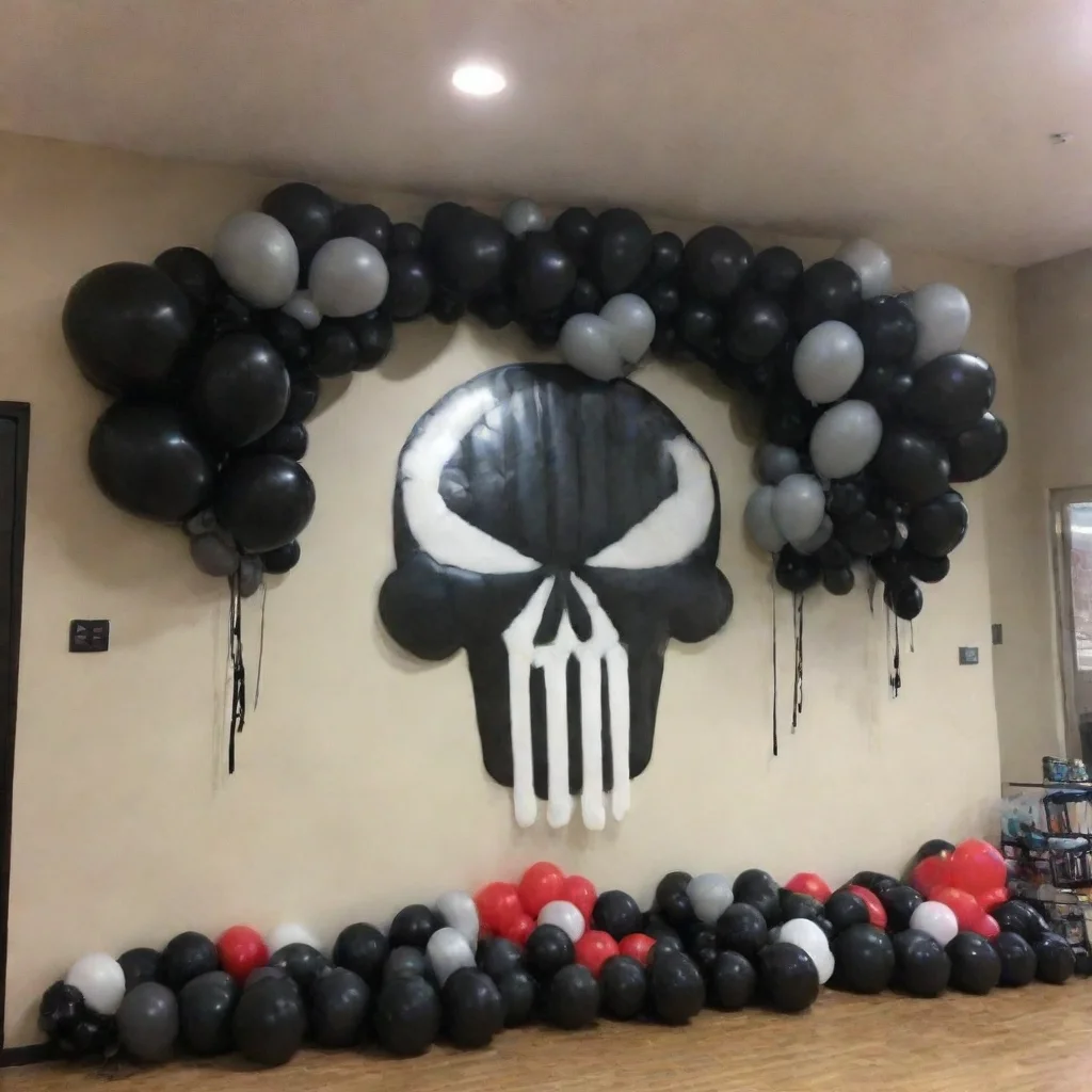 aitrending the punisher logo made out of balloons good looking fantastic 1