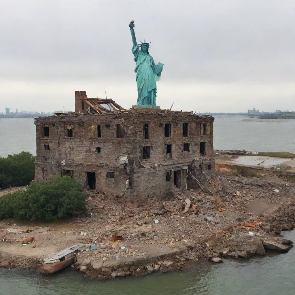 aitrending the statue of liberty was destroyed and the remains turned into a house good looking fantastic 1