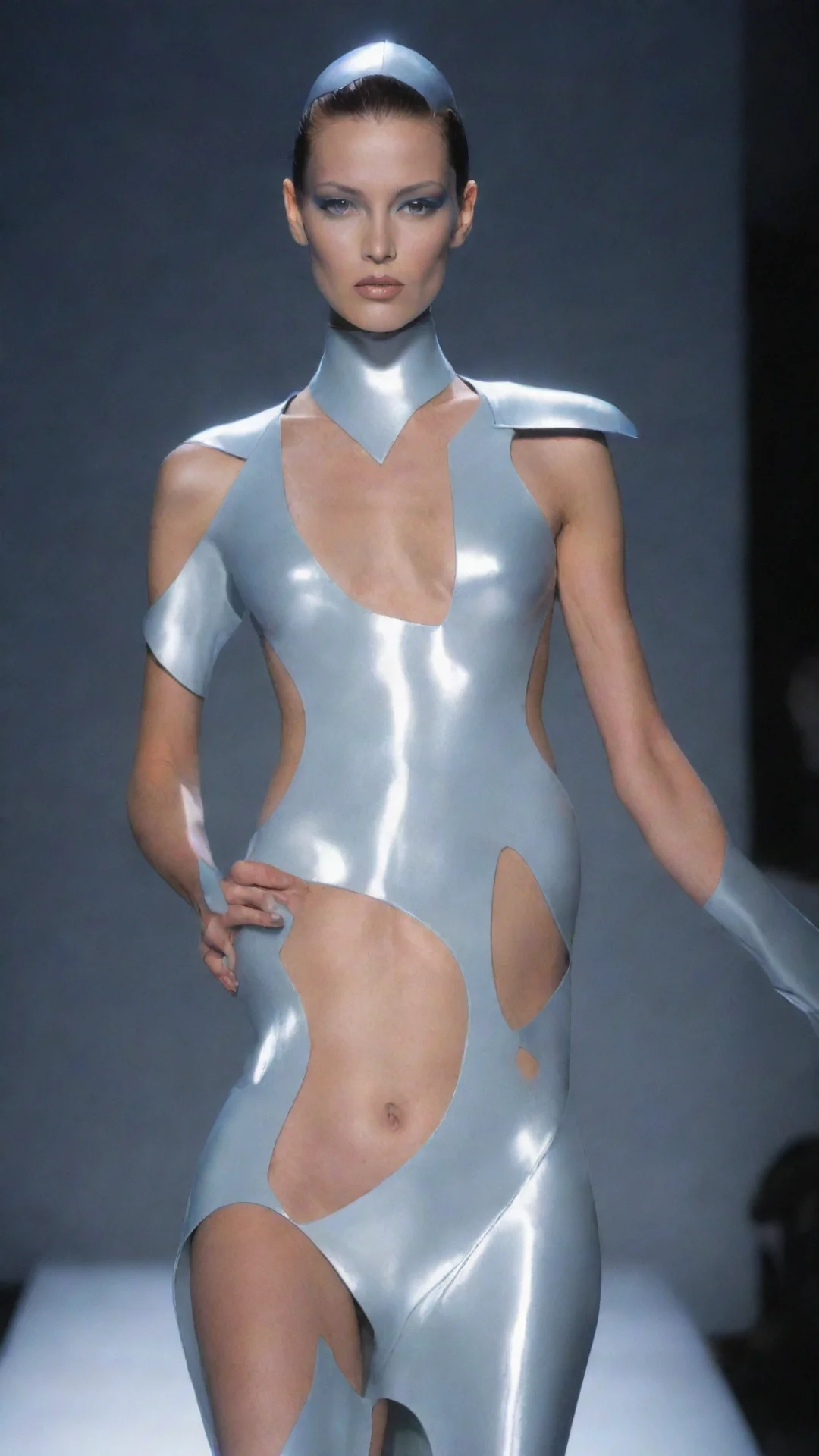trending thierry mugler futuristic fashion on model good looking fantastic 1 tall