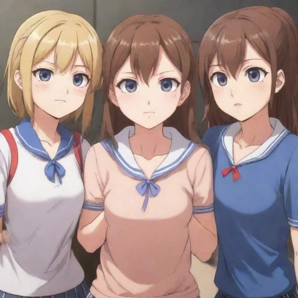 aitrending three anime bully girls good looking fantastic 1