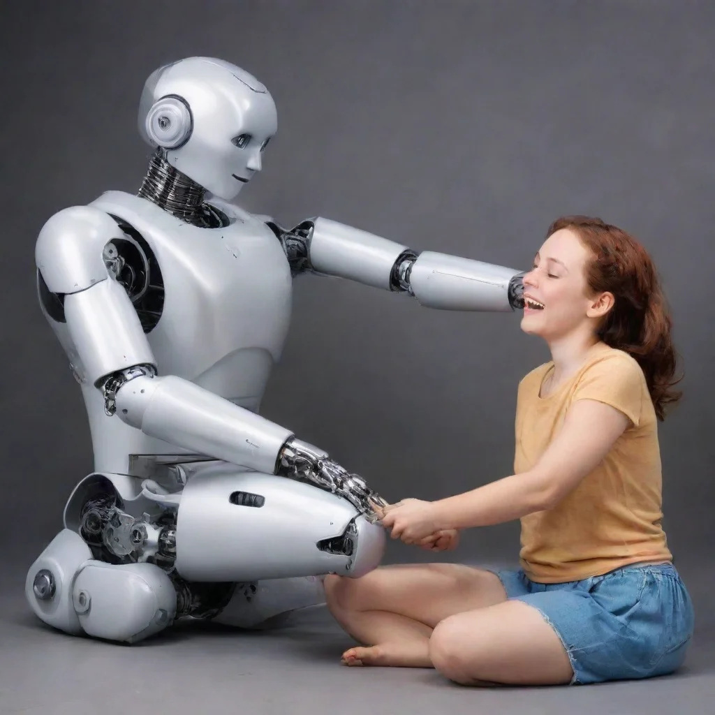 aitrending tickling by a robot  good looking fantastic 1