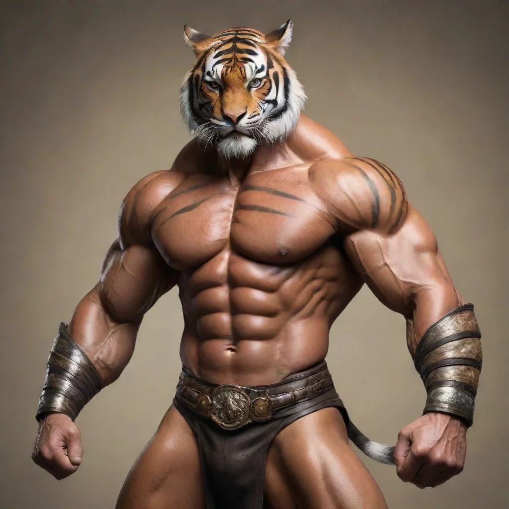 aitrending tiger man warrior muscular good looking fantastic 1