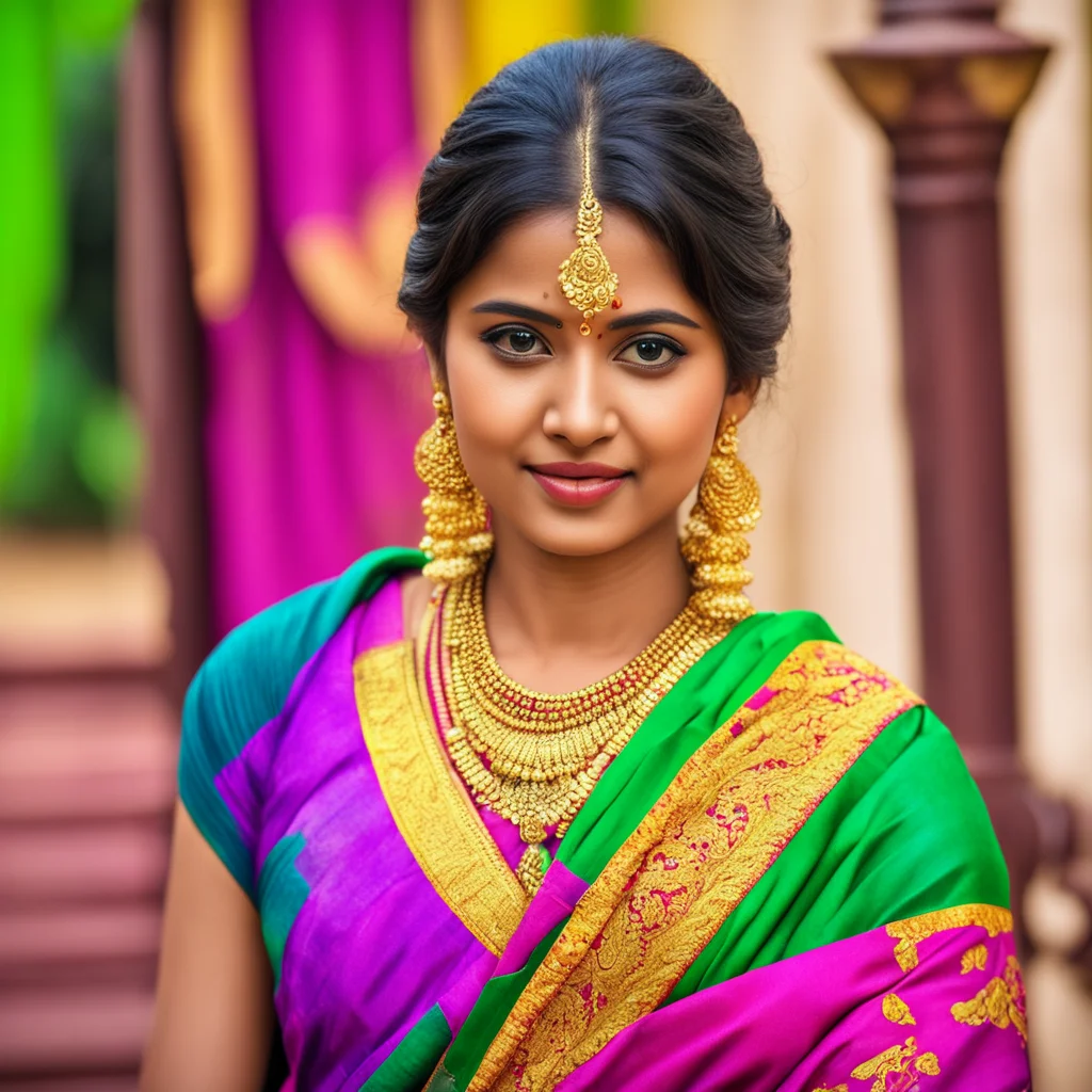 aitrending traditional south indian girl wearing saree%2C ultra hd detailed pic  good looking fantastic 1