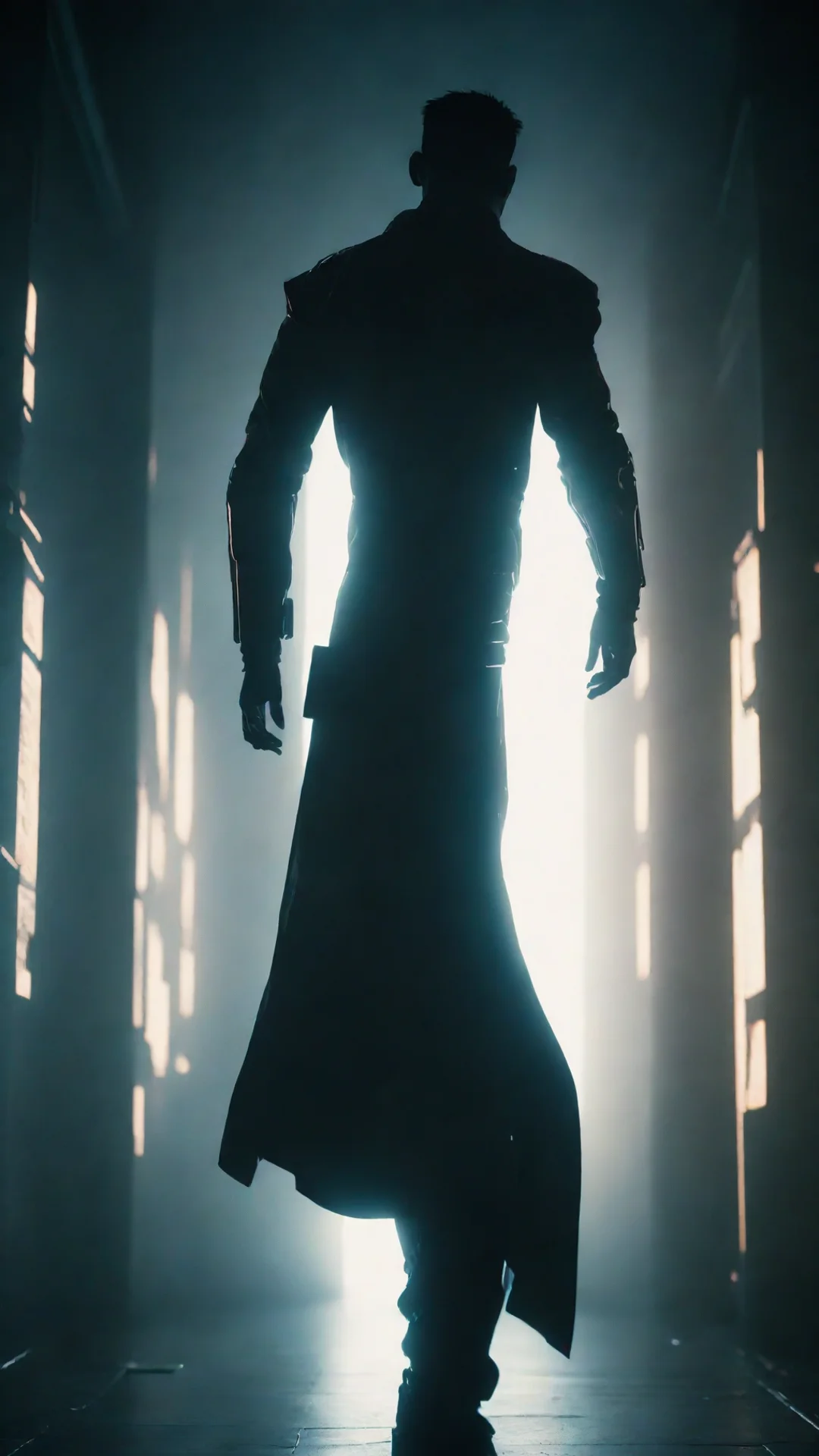 trending trending futuristic backlit silhouette of person cyberpunk character dramatic lighting cinematic lighting hyper maximilism highly good looking fantastic 1%3Ftall good looking fantastic 1 ta