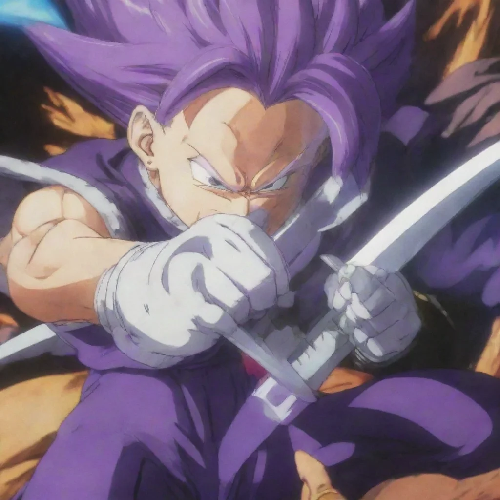 aitrending trunks blocking an attack from frieza with his sword good looking fantastic 1