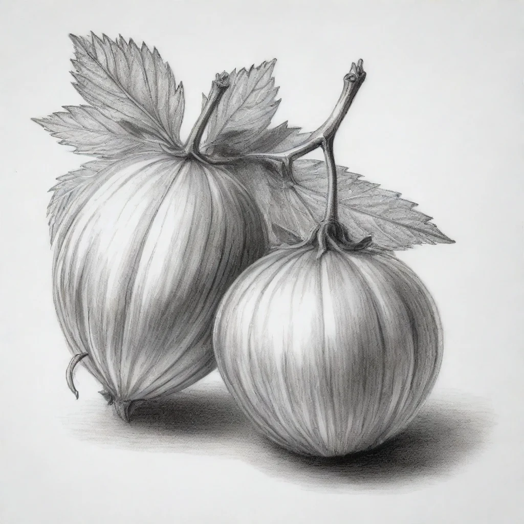 aitrending two gooseberries black and white drawing good looking fantastic 1