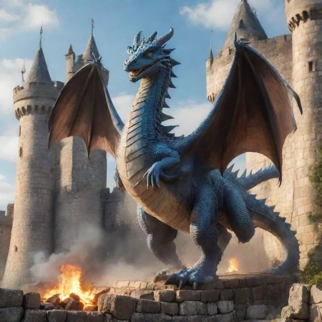 aitrending um drag%C3%A3o sobrevoando um castelo good looking fantastic 1