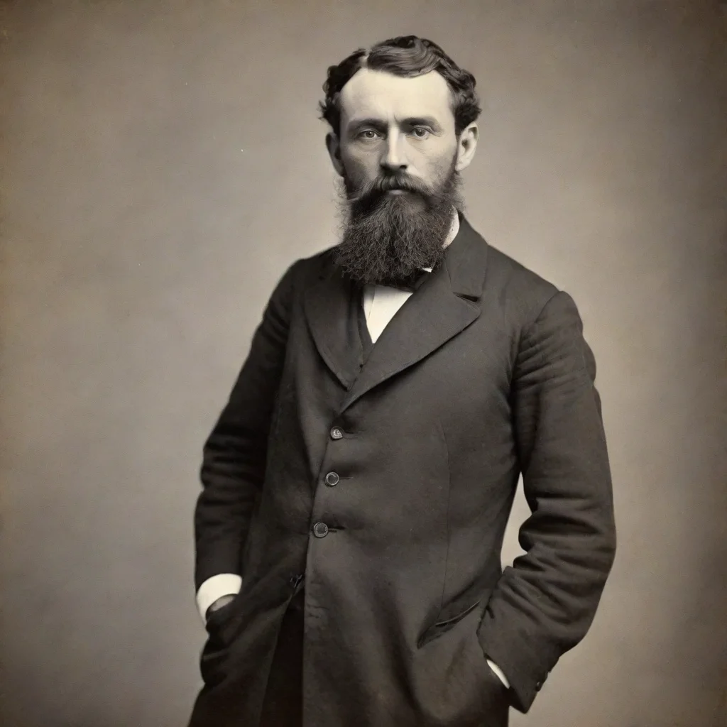 aitrending un homme qui a environ 35 ans des ann%C3%A9es 1896 avec une longue veste noir%2C il a un peu de barbe et les cheveux mi longs good looking fantastic 1