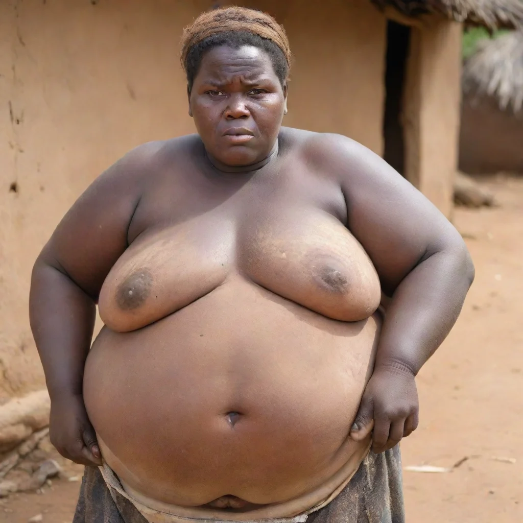 aitrending very extremely obese african village poor woman good looking fantastic 1