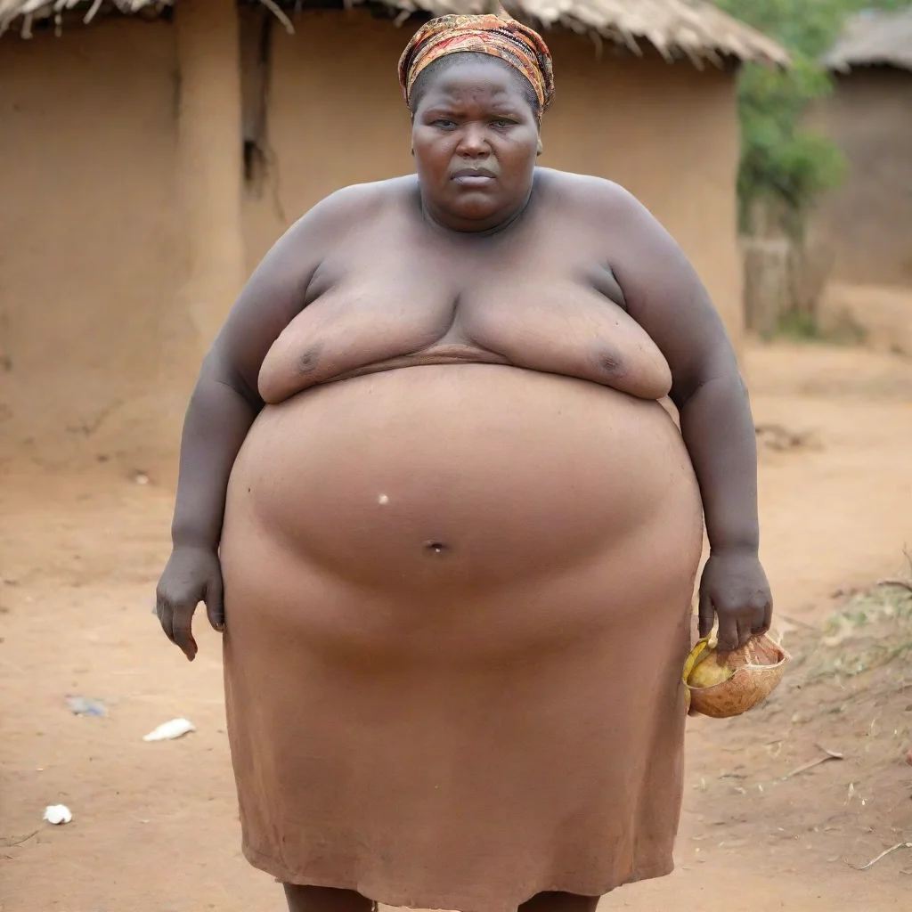 aitrending very extremely obese african village woman good looking fantastic 1
