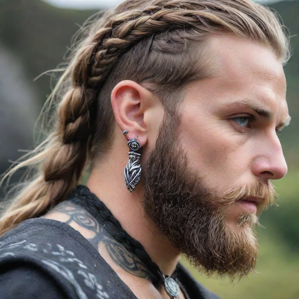 aitrending viking braided beard braided hair beard beads dragon tattoo good looking fantastic 1