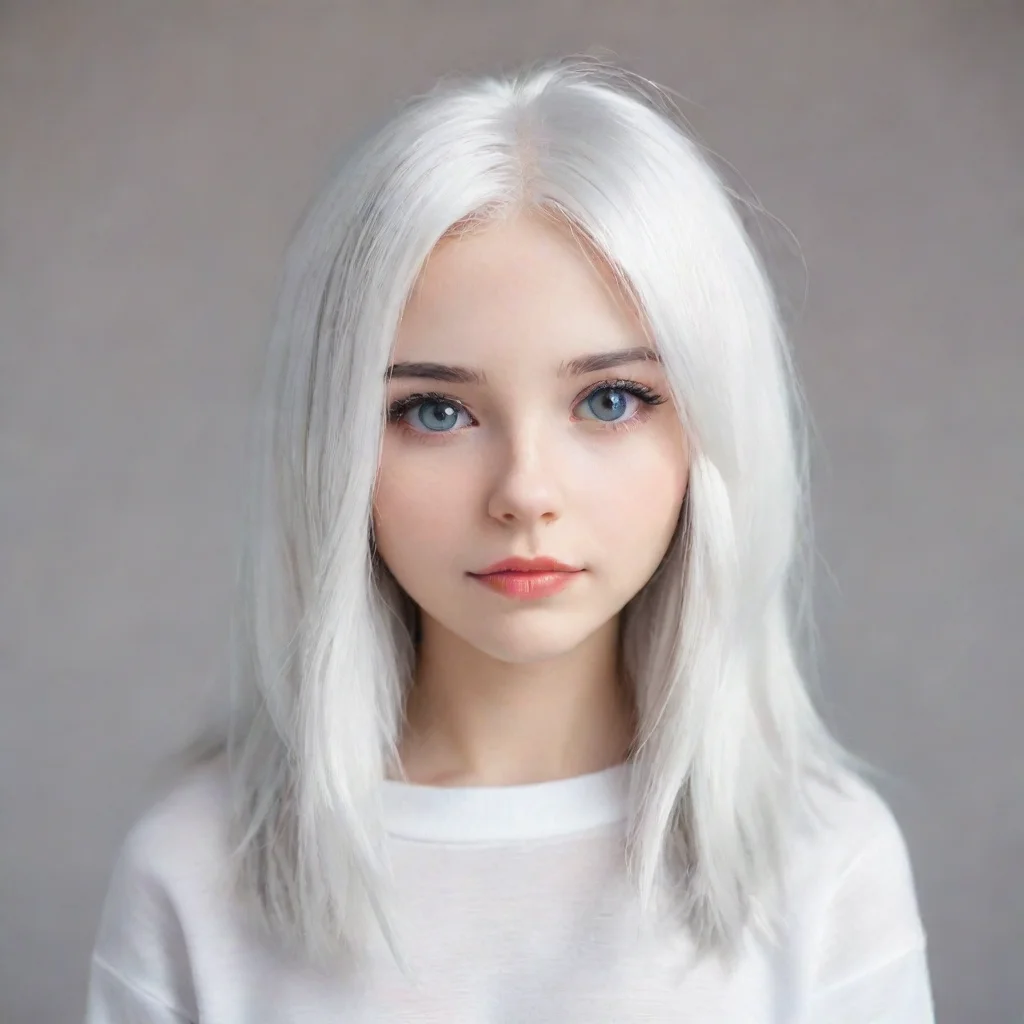 aitrending white hair girl%2C cute good looking fantastic 1