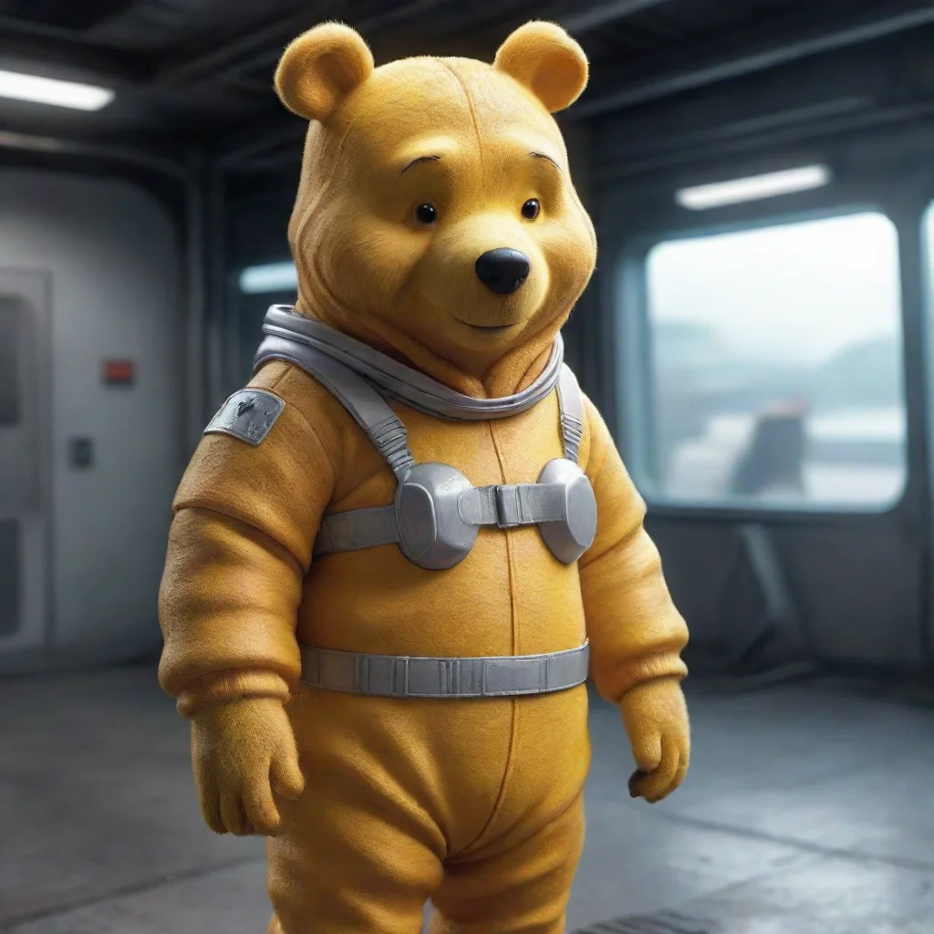 trending winnie the pooh in the futuristic hazmat suit photorealistic good looking fantastic 1
