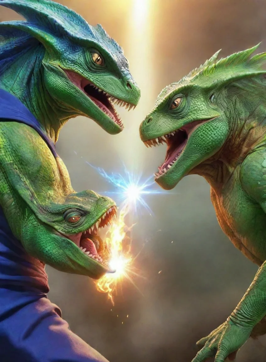 aitrending wizard vs lizard fight game head to head vs poster hd anime epic detailed good looking fantastic 1 portrait43