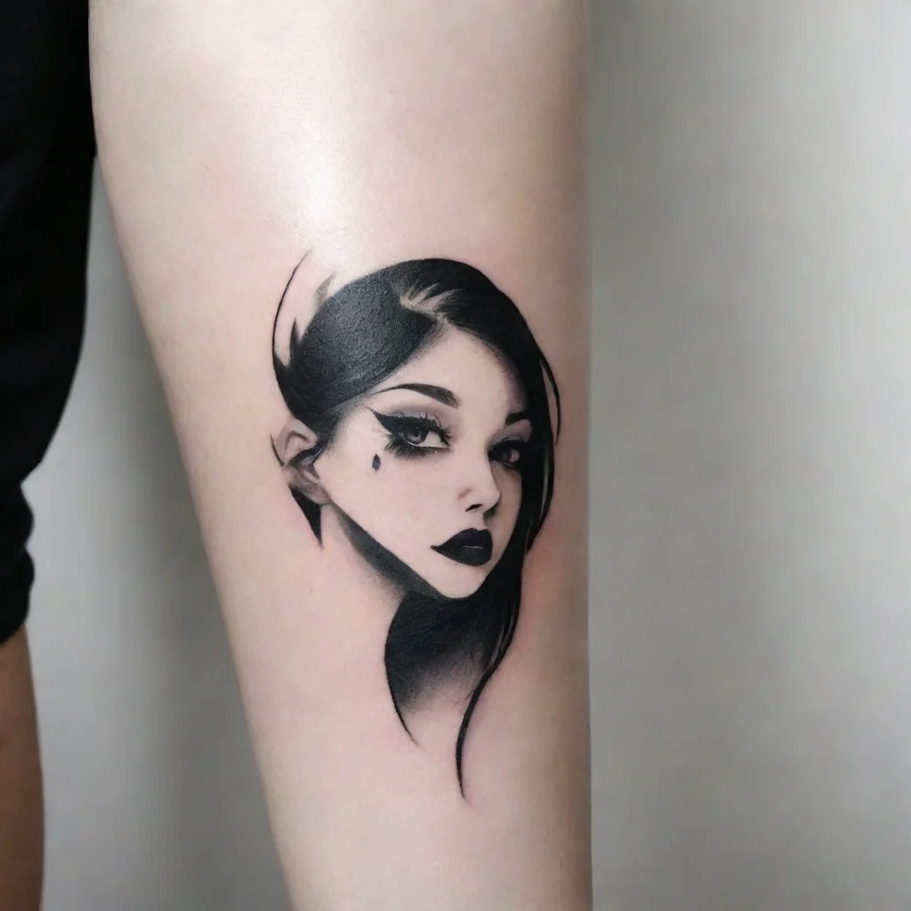aitrending woman minimalistic black and white tattoo good looking fantastic 1