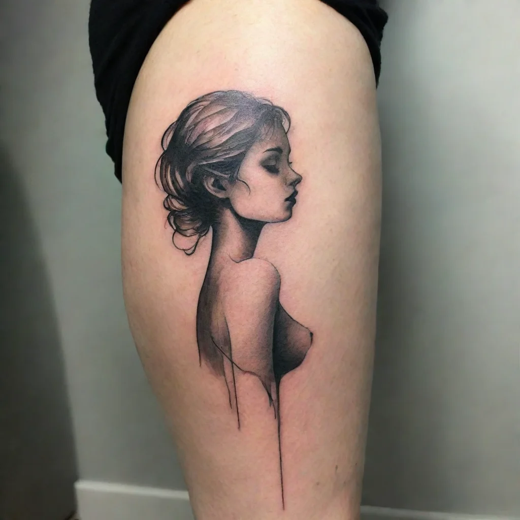 aitrending woman silhouette fine lines tattoo good looking fantastic 1