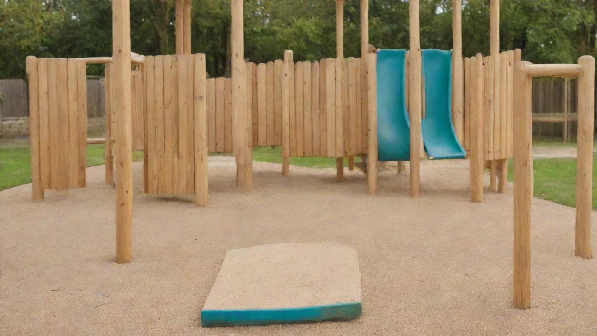 aitrending wooden playground with calm colours%2C detailed view good looking fantastic 1 hdwidescreen