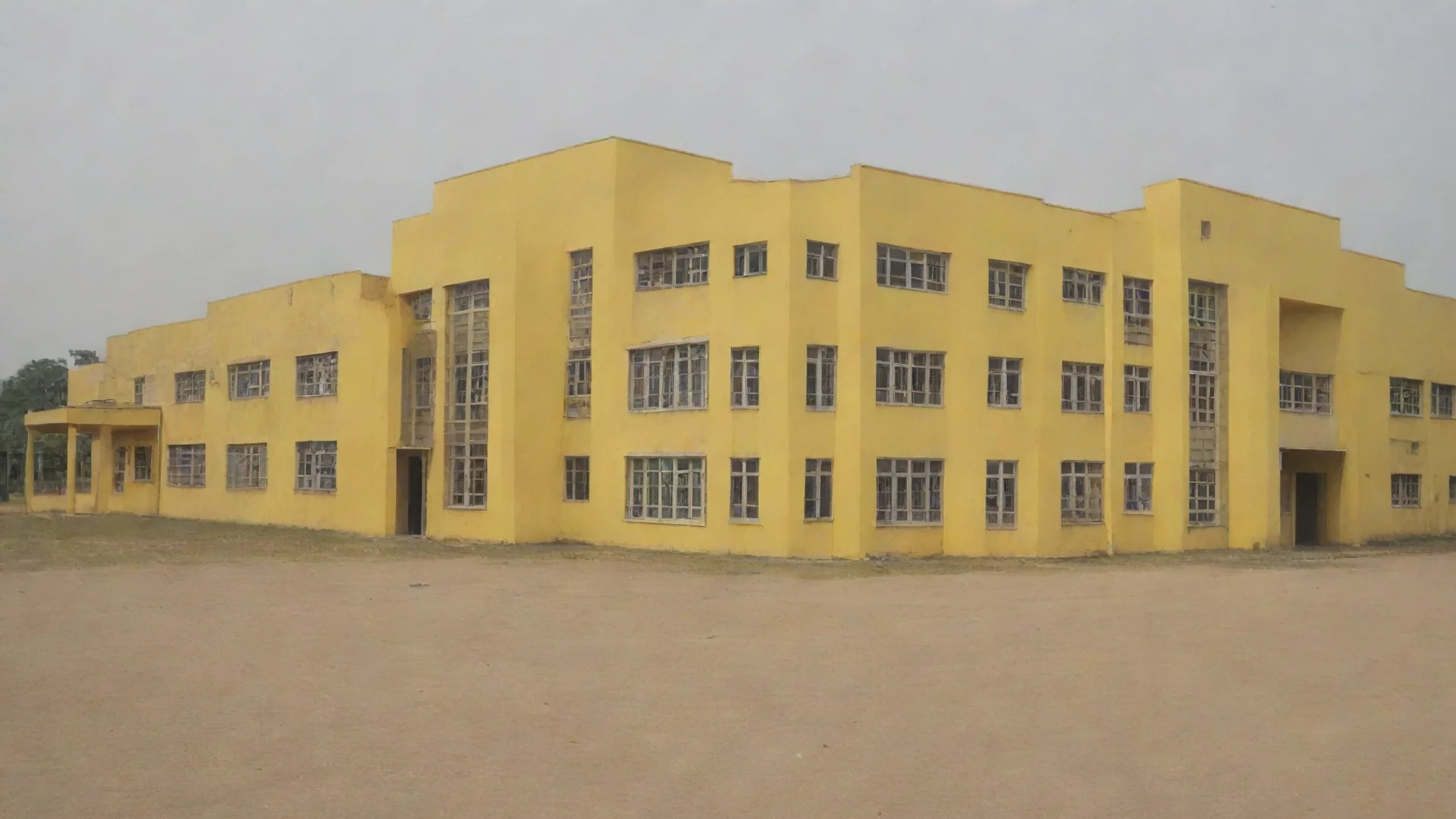aitrending yellow school building good looking fantastic 1 wide