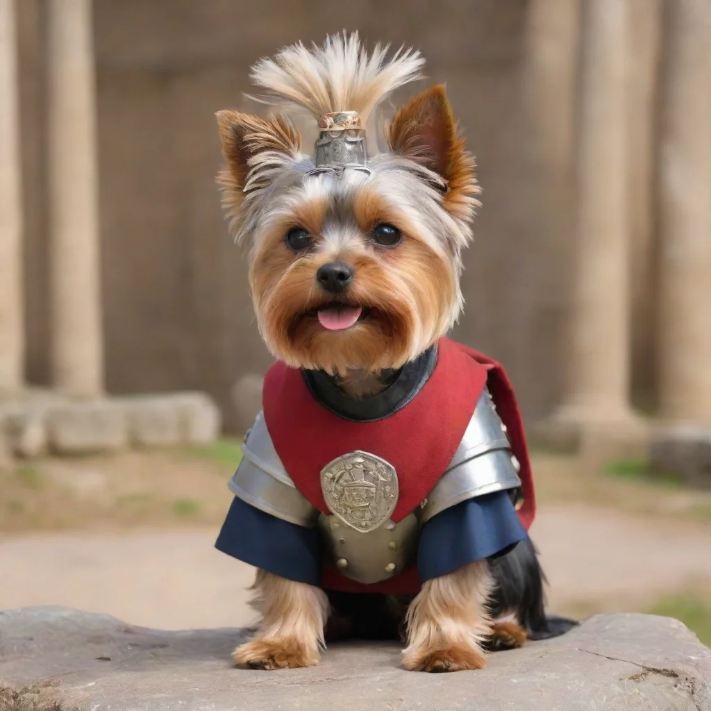 aitrending yorkshire terrier as a roman legionaire in a battle good looking fantastic 1