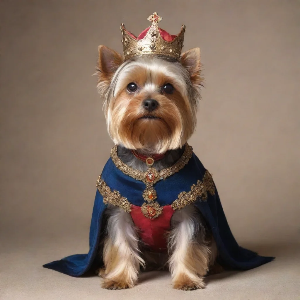 trending yorkshire terrier dressed as a medieval king good looking fantastic 1