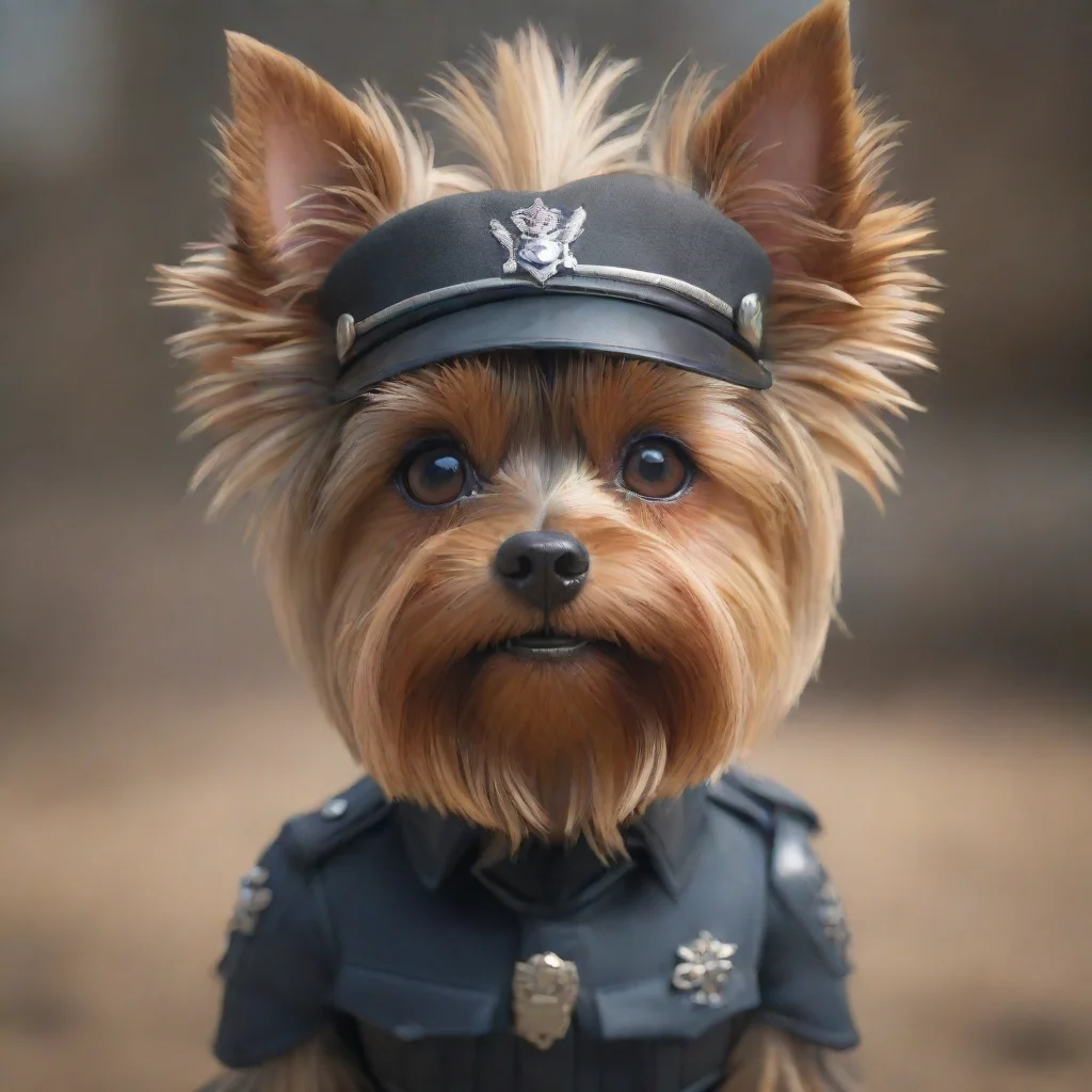 aitrending yorkshire terrier trooper staring directly into the camera in focus concept art ultra detailed trending on artstation 35mm good looking fantastic 1