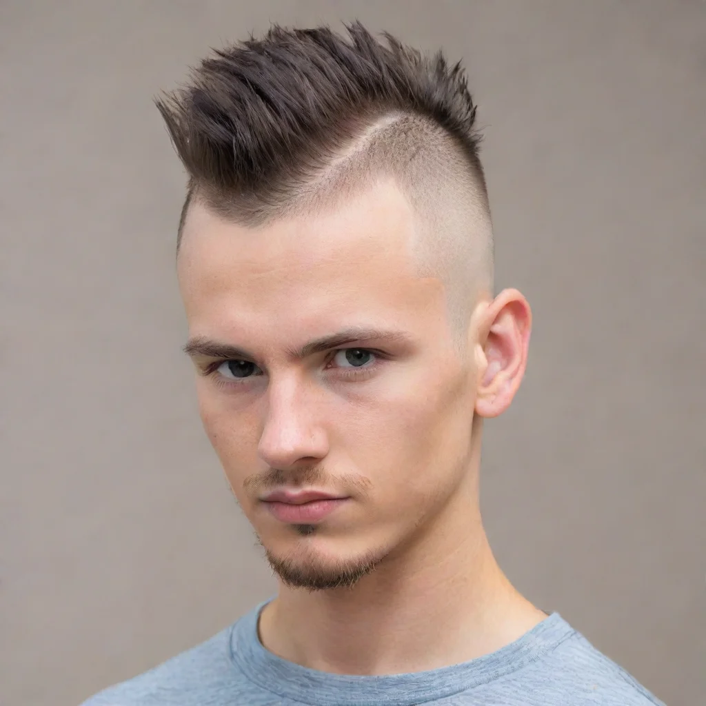 trending young male short mohawk hair good looking fantastic 1