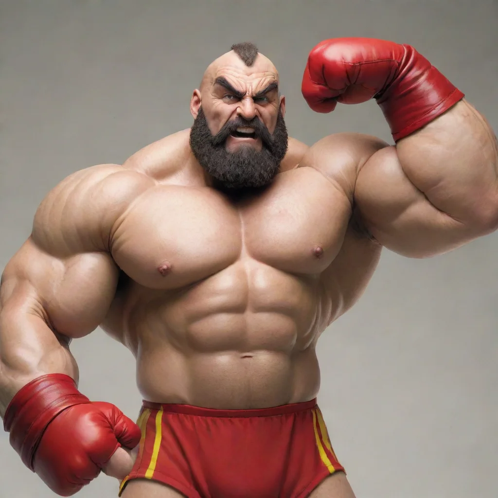 aitrending zangief flexing  good looking fantastic 1