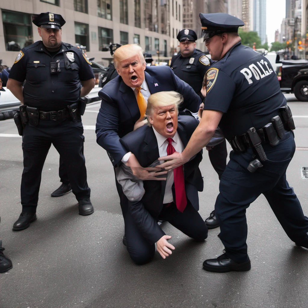 trump arrested by police photographic confident engaging wow artstation art 3
