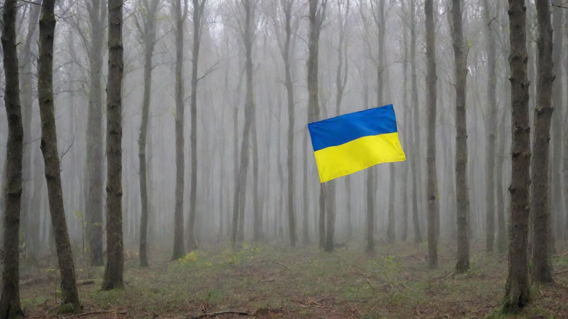 aiukraine forest flag  wide