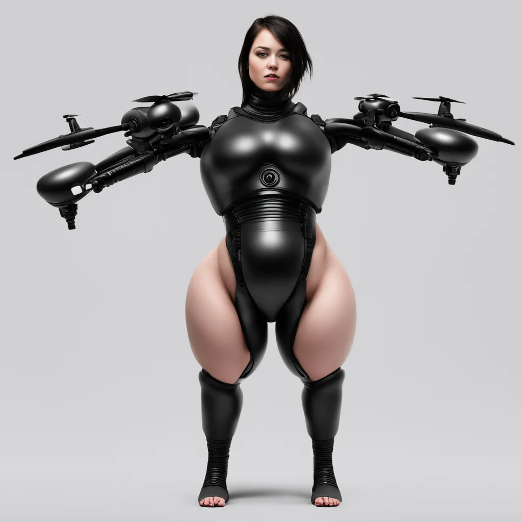 v from murder drones which inflates her belly with oil