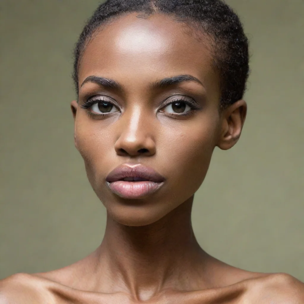 aivery skinny%2C african%2C woman%2C really big lips