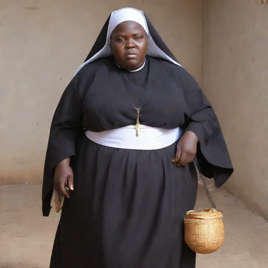 aivery very obese african nun