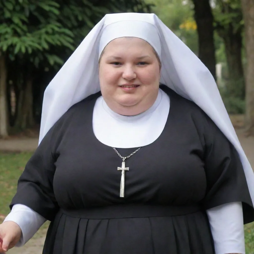 very very obese nun