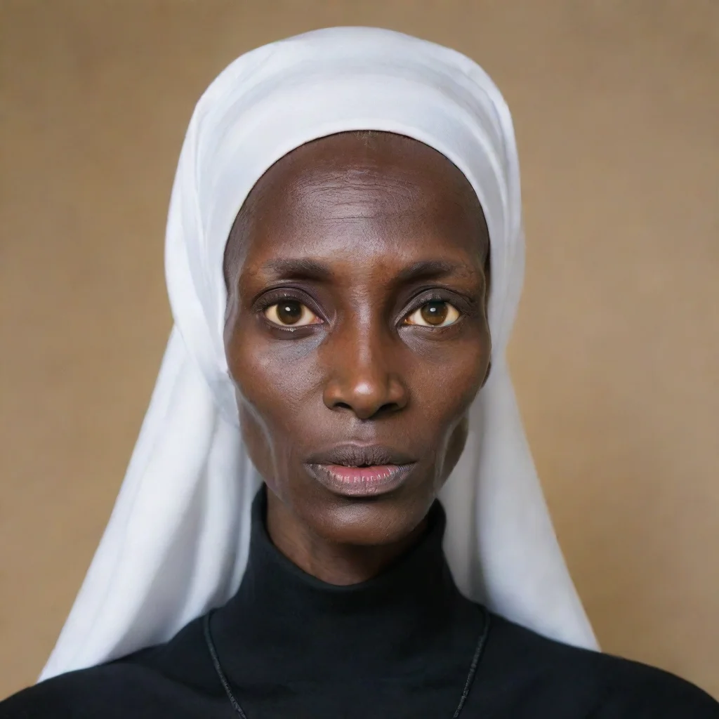 aivery very very very very very very very very very very very skinny face african nun