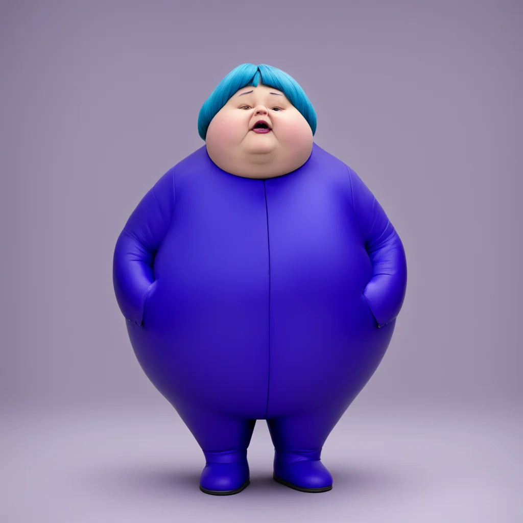 aiviolet beauregarde as a blueberry