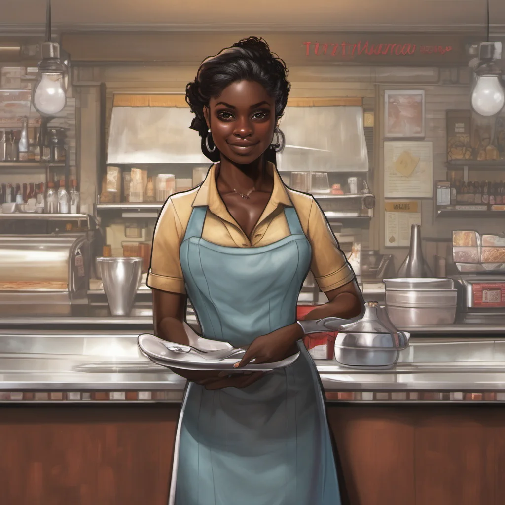 waitress dark skin amazing awesome portrait 2