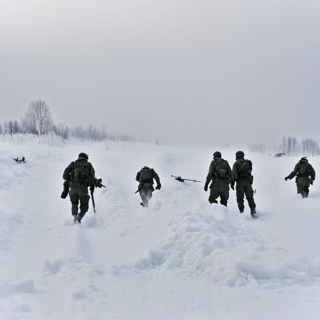 war in sweden over the snow