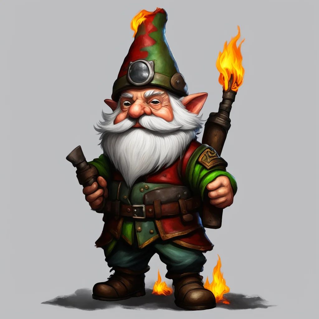 aiwar veteran gnome man pyromaniac amazing awesome portrait 2