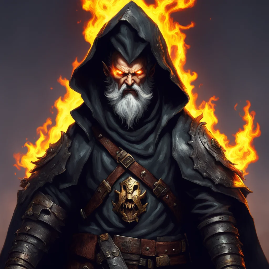 aiwarhammer 40k%2C man%2C adult%2C psyker%2C hooded%2C fire%2C ligthning%2C bearded.