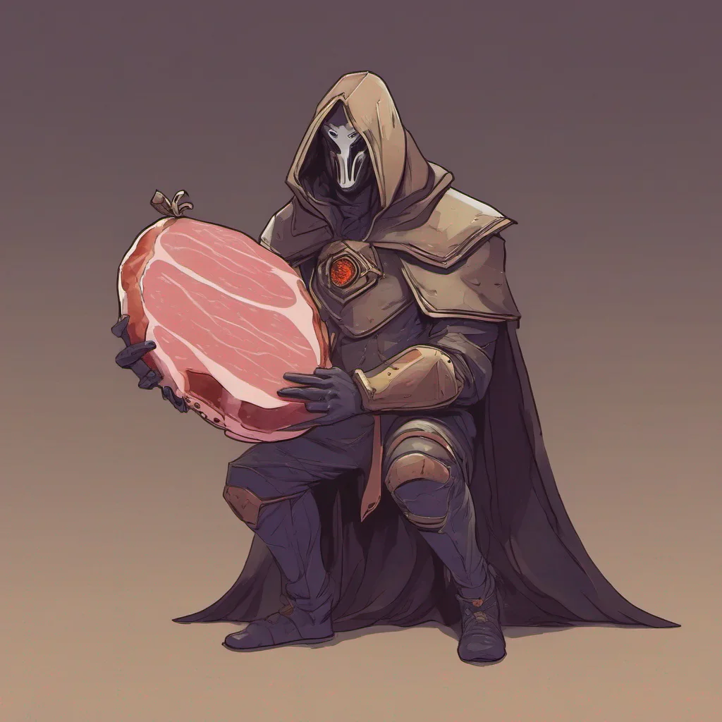 warlock holding a ham