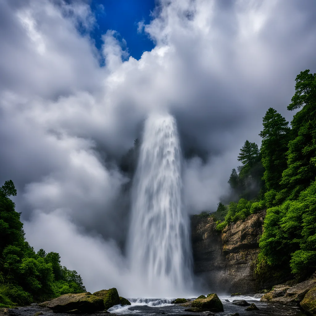 aiwaterfall sky clouds amazing awesome portrait 2