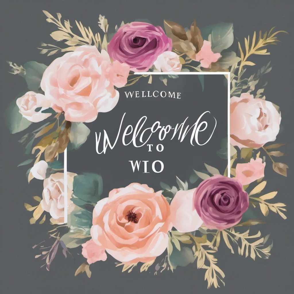 aiwelcome to wedding sign flowers good looking trending fantastic 1