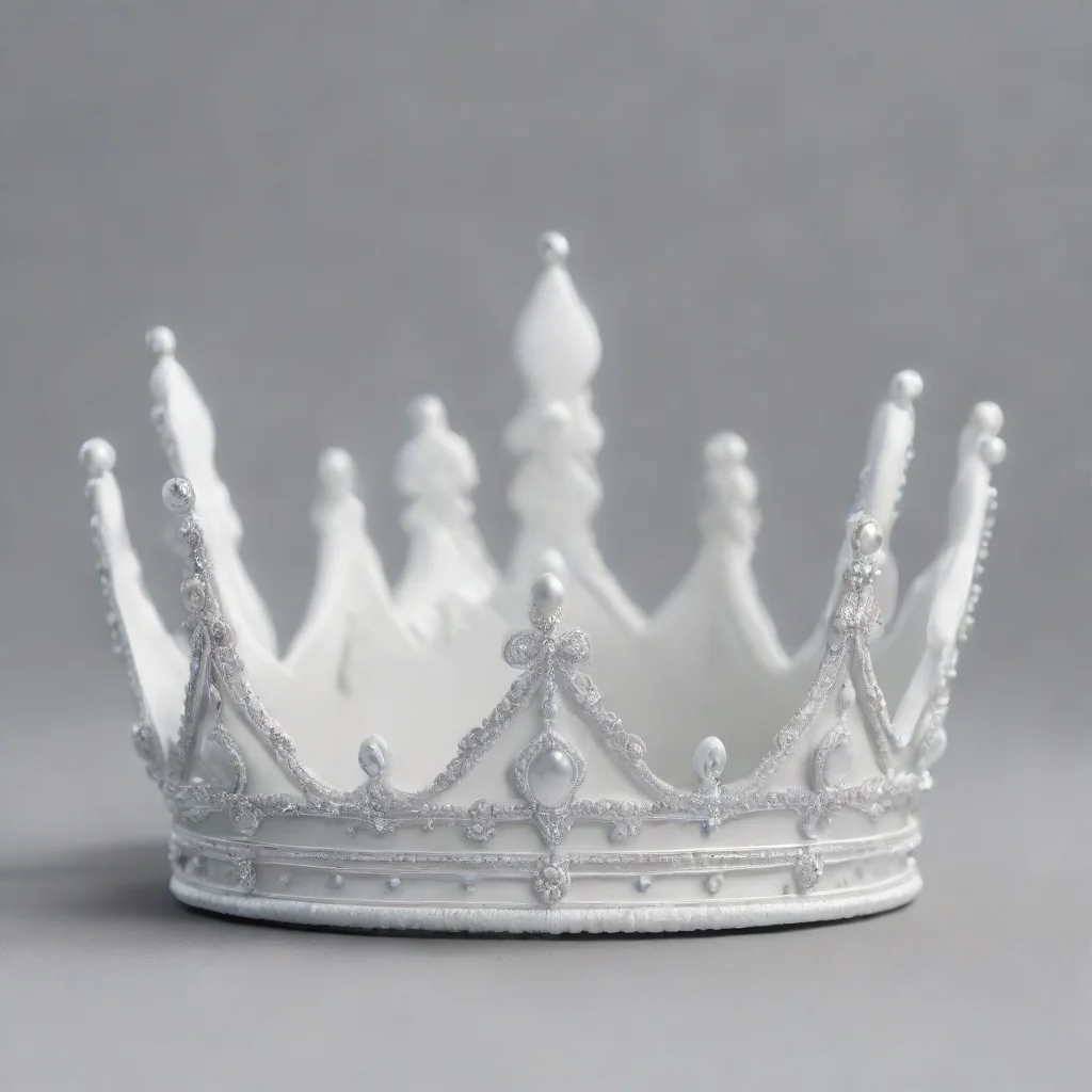 aiwhite detailed hd art style crown