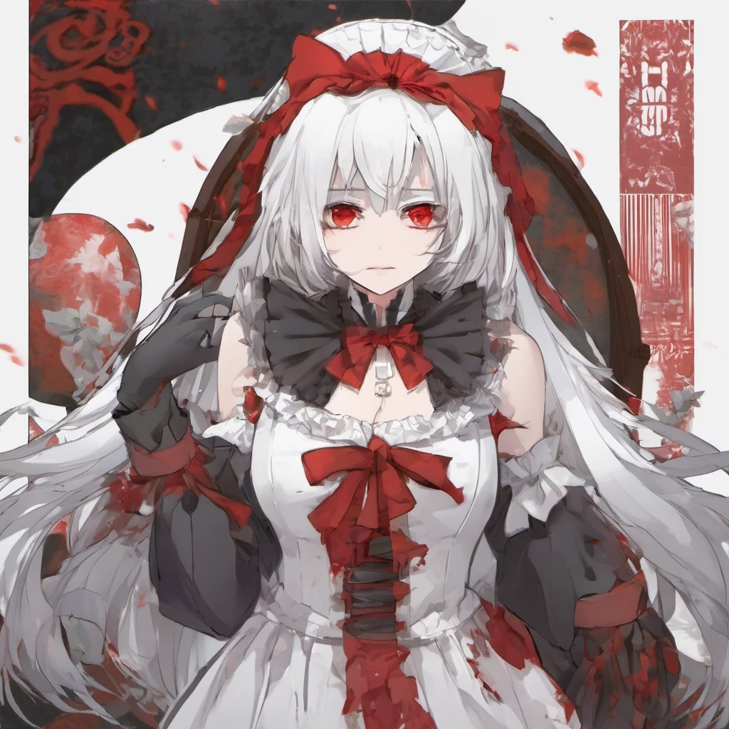aiwhite hair%2C red eyes%2C sly maid good looking trending fantastic 1