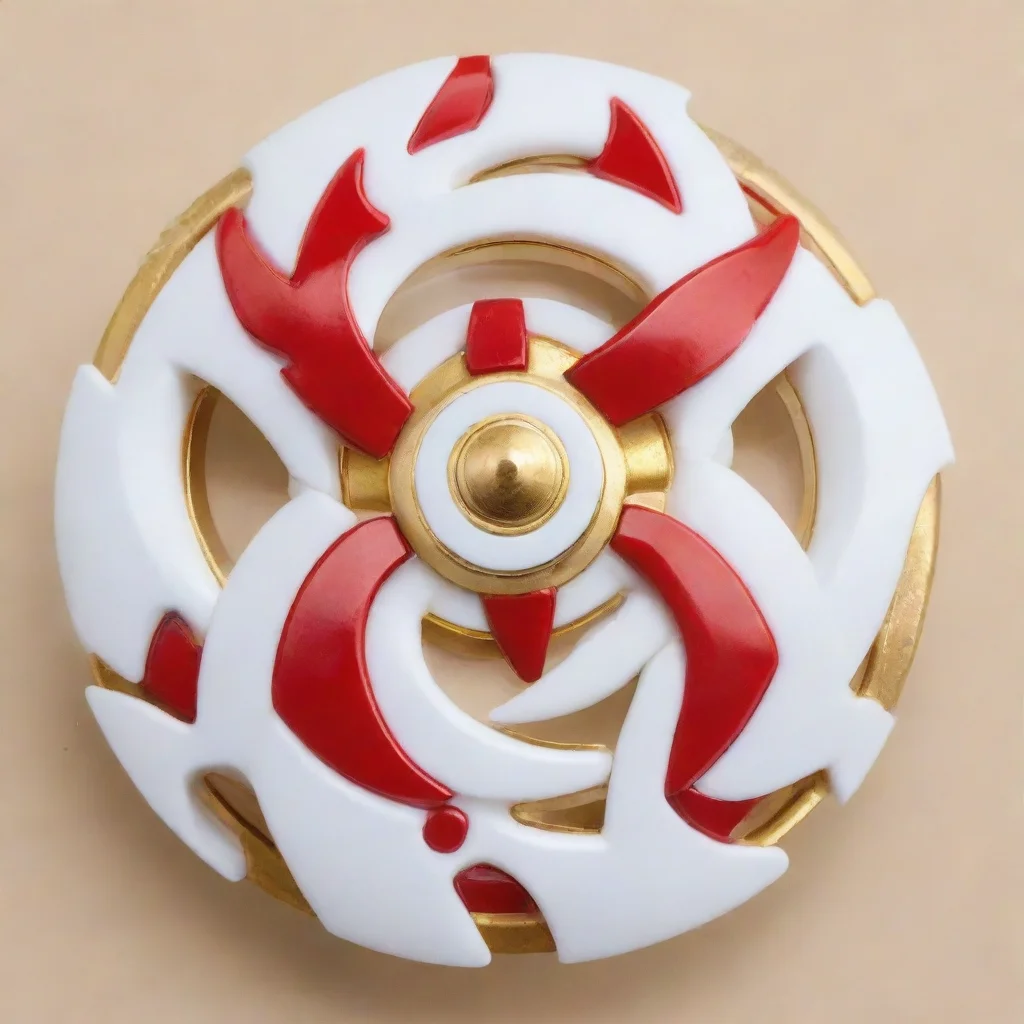 aiwhite red and gold defense type phoenix beyblade 